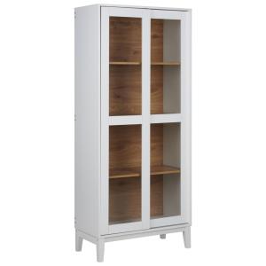 Vitrine en verre 80 cm blanc