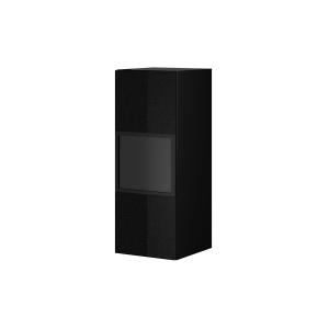 Vitrine murale 1 porte noire