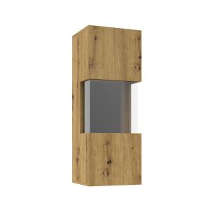 Vitrine murale 1 porte stratifiés beige