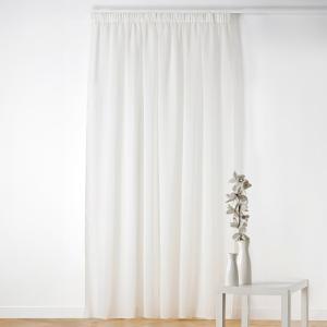 Voilage à galon fronceur  - effet bouclé polyester ecru 290…