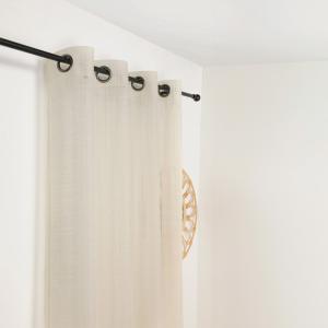 Voilage à oeillets motifs carreaux alsaciens coton/polyeste…