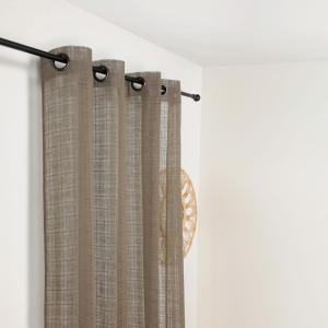 Voilage à oeillets motifs carreaux alsaciens coton/polyeste…