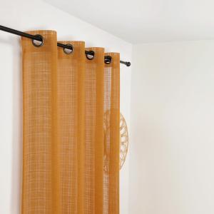 Voilage à oeillets motifs carreaux alsaciens coton/polyeste…