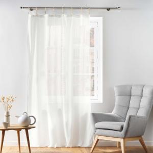 Voilage Belani polycoton blanc 140x240 cm