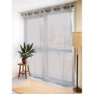 Voilage Non-Feu Oeillet Beige MC630 140x260