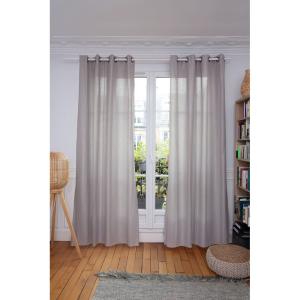 Voilage Thermique Oeillets Gris MC17 140x240