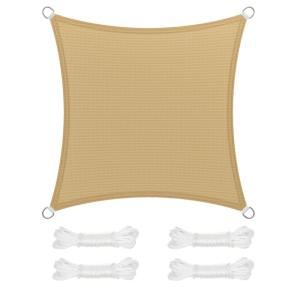 Voile d’ombrage 3 x 3 m protection solaire en tissu hdpe ja…