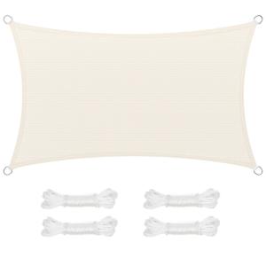 Voile d’ombrage 3 x 5 m protection solaire en tissu hdpe be…