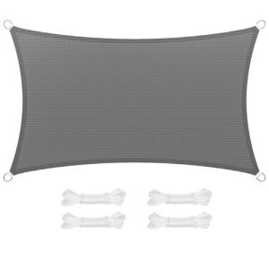 Voile d’ombrage 3 x 5 m protection solaire en tissu hdpe gr…