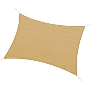 Voile d'ombrage rectangulaire 3x4m sable