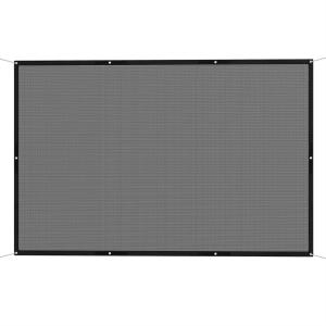 Voile d'ombrage rectangulaire protection uv toile noir