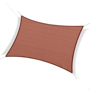 Voile d'ombrage rectangulaire rouge