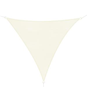 Voile d'ombrage triangulaire 4 x 4 x 4 m crème