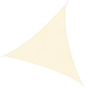 Voile d'ombrage triangulaire uv protection hdpe crème