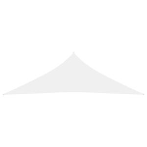 Voile de parasol tissu oxford triangulaire blanc 250x250 cm